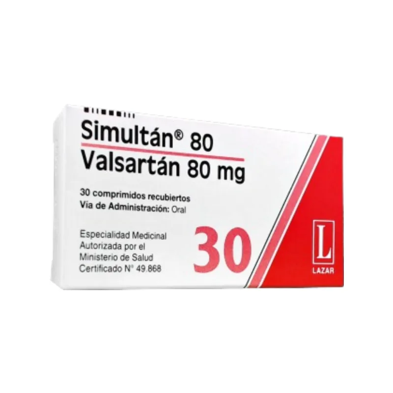 Simultan Valsartán 80 mg x 30 Comp Recubiertos