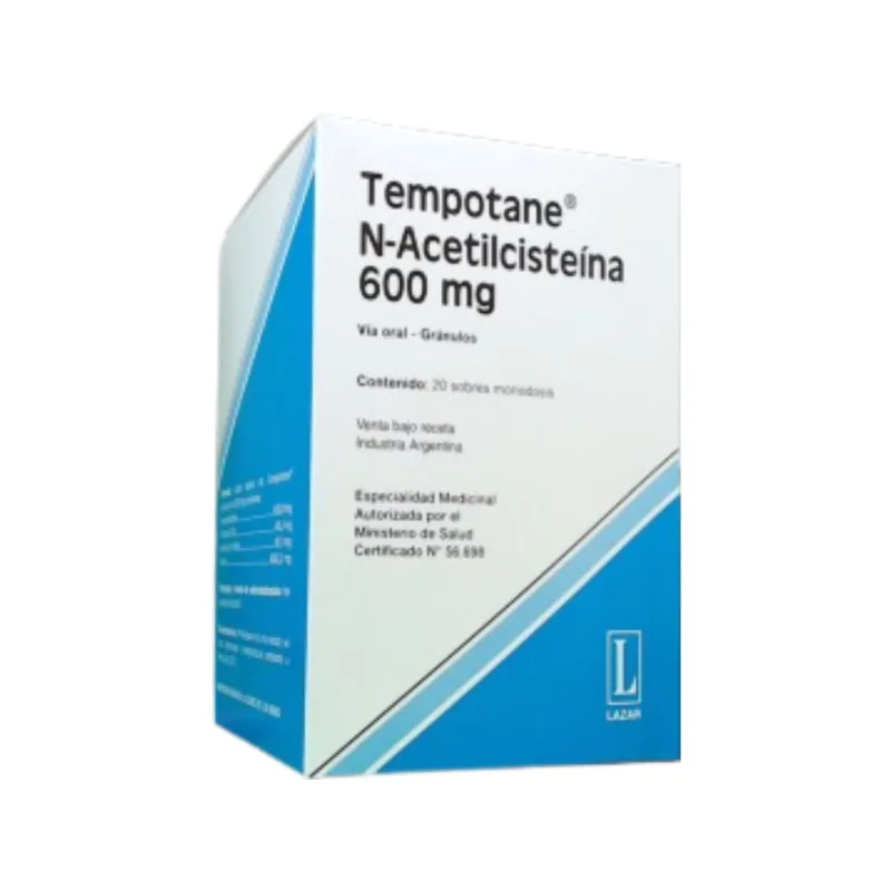Tempotane Acetilcisteína 600 mg x 20 Sobres