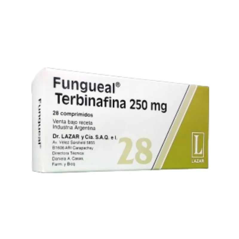 Fungueal Terbinafina 250 mg x 28 Comp Recubiertos