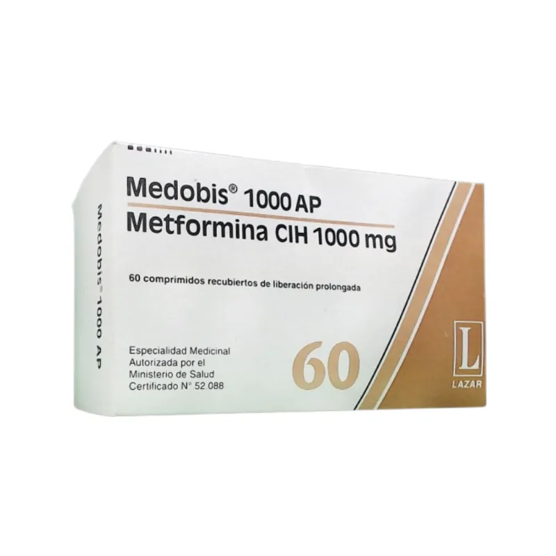 Medobis Metformina 1000 mg x 60 Comp Recubiertos