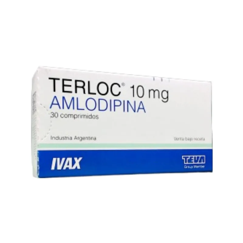 Terloc Amolodipina 10 mg x 30 Comp