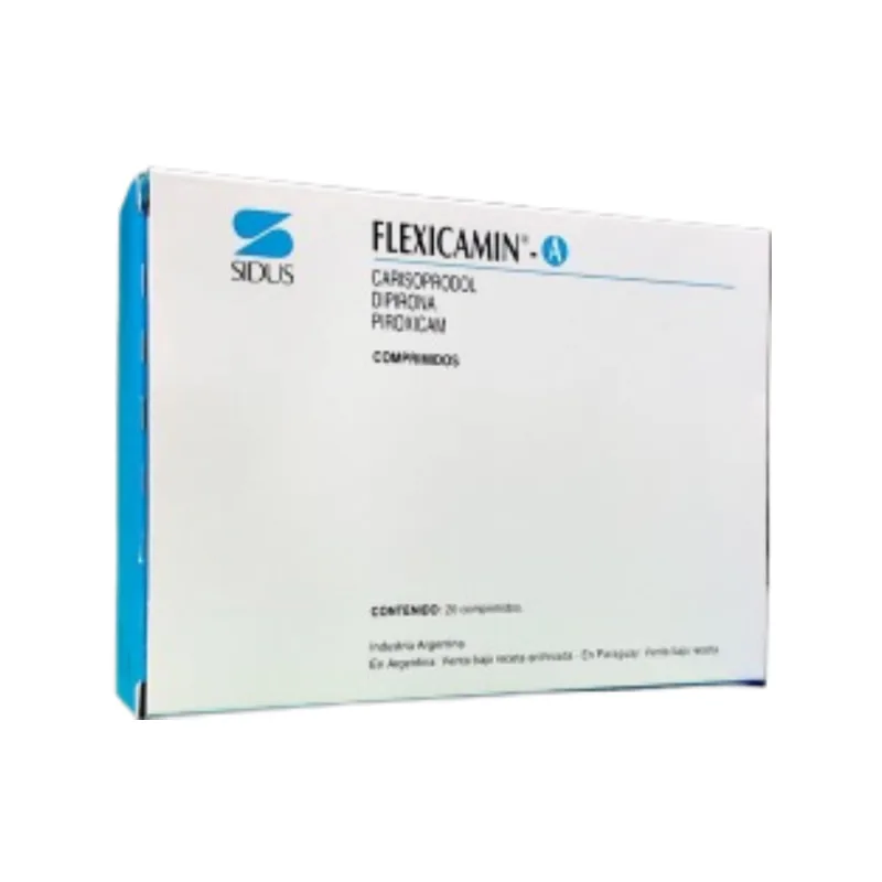 Flexicamin A Piroxicam + Carisoprodol + Asoc. x 20 Comp