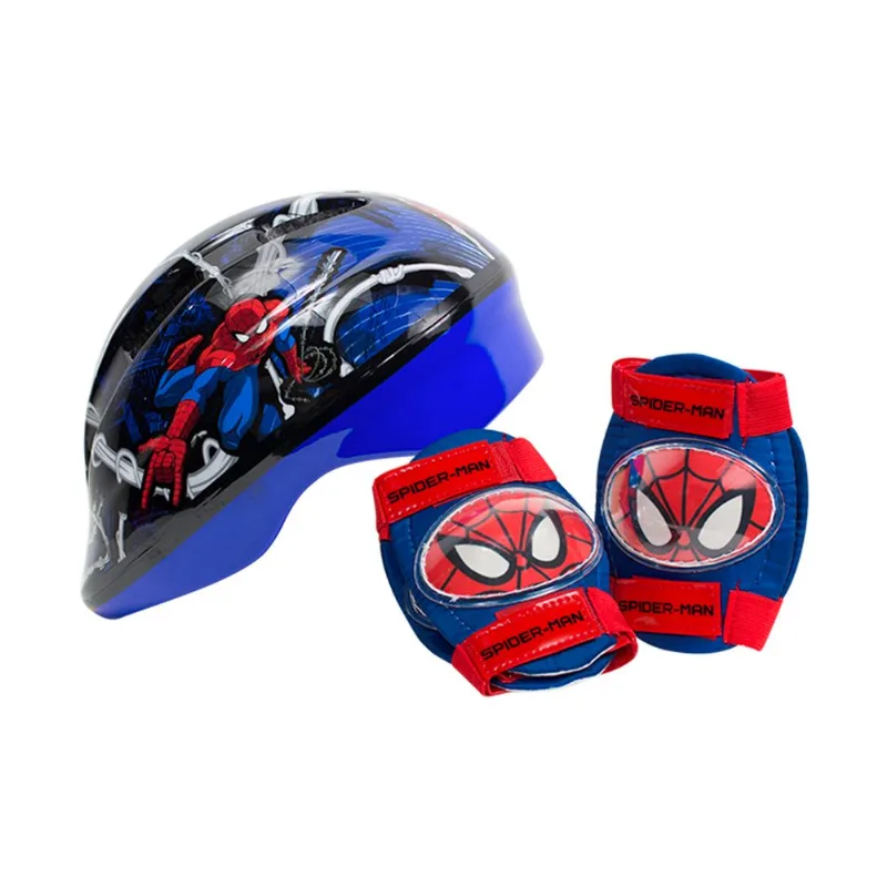Set de casco y protecciones disney spaiderman