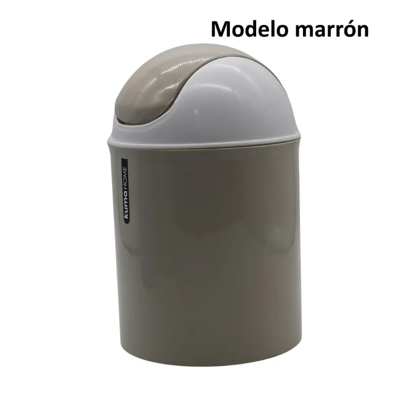 Cesto de residuos Kuma Home tapa vaiven 2.5 lts (Modelos Surtidos)
