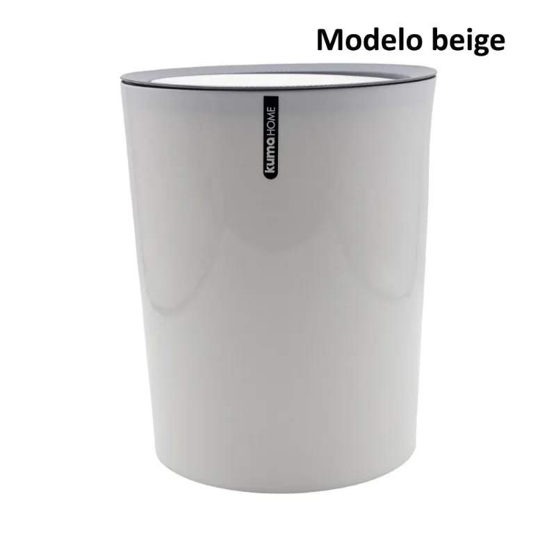 Recipiente de residuos Kuma Home vaiven redondo colores 10 lts (Modelos Surtidos)
