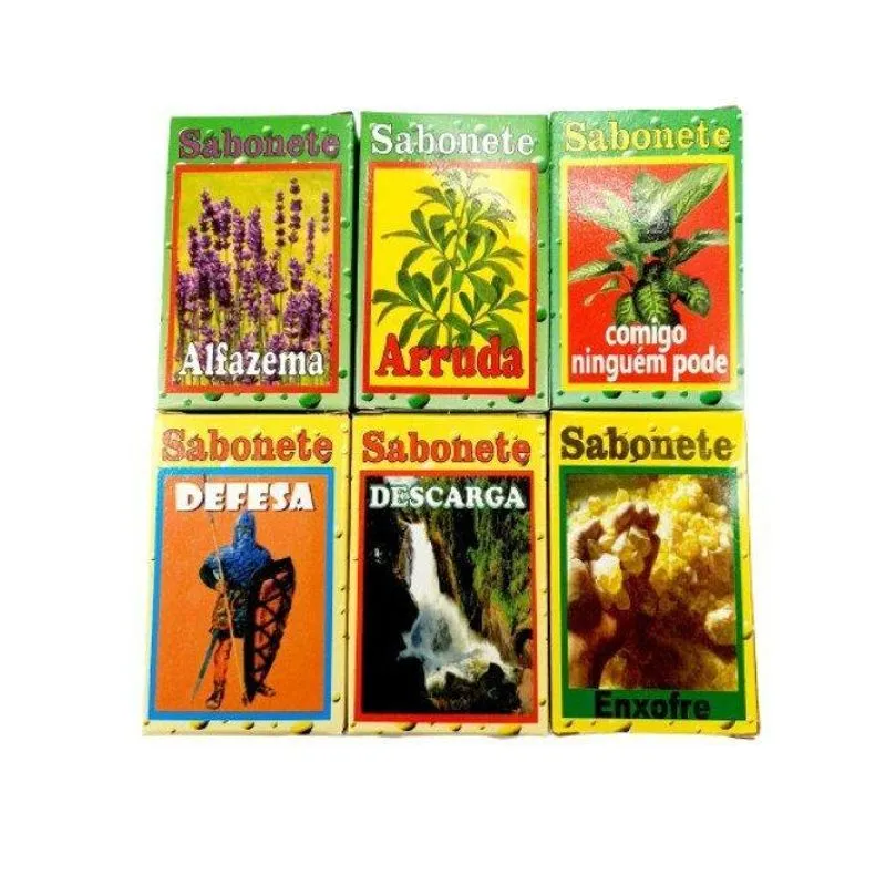 Kit 6 Sabonetes Defesa Espiritual Renova Energia Descarrego