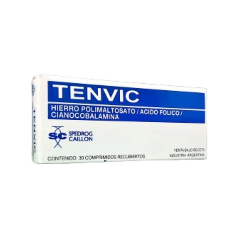 Tenvic Hierro + Vit.b12 + Fólico, c x 30 Comp Recubiertos