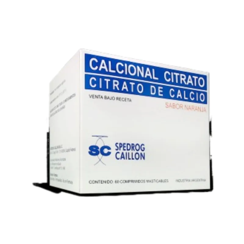 Calcional Citrato 500 mg Naranja x 60 Comp Masticables