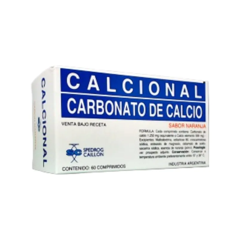 Calcional Naranja Calcio, Carbonato x 60 Comp