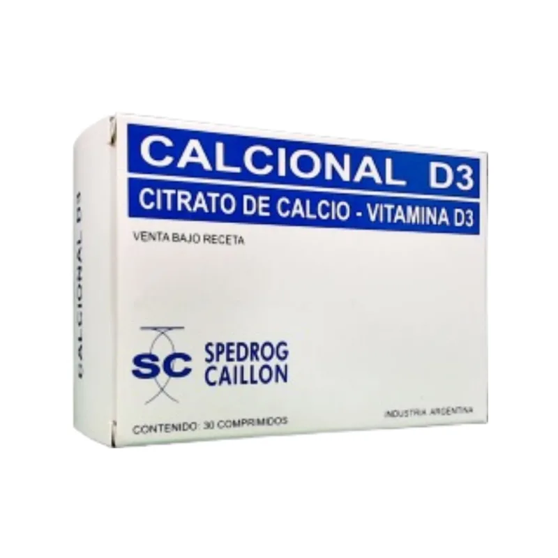 Calcional D3 Calcio + Citrato+ Vitamina D3 x 30 Comp