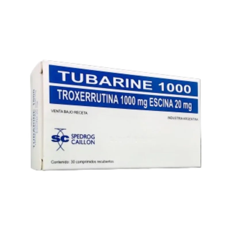 Tubarine 1000 Troxerrutina + Escina x 30 Comp