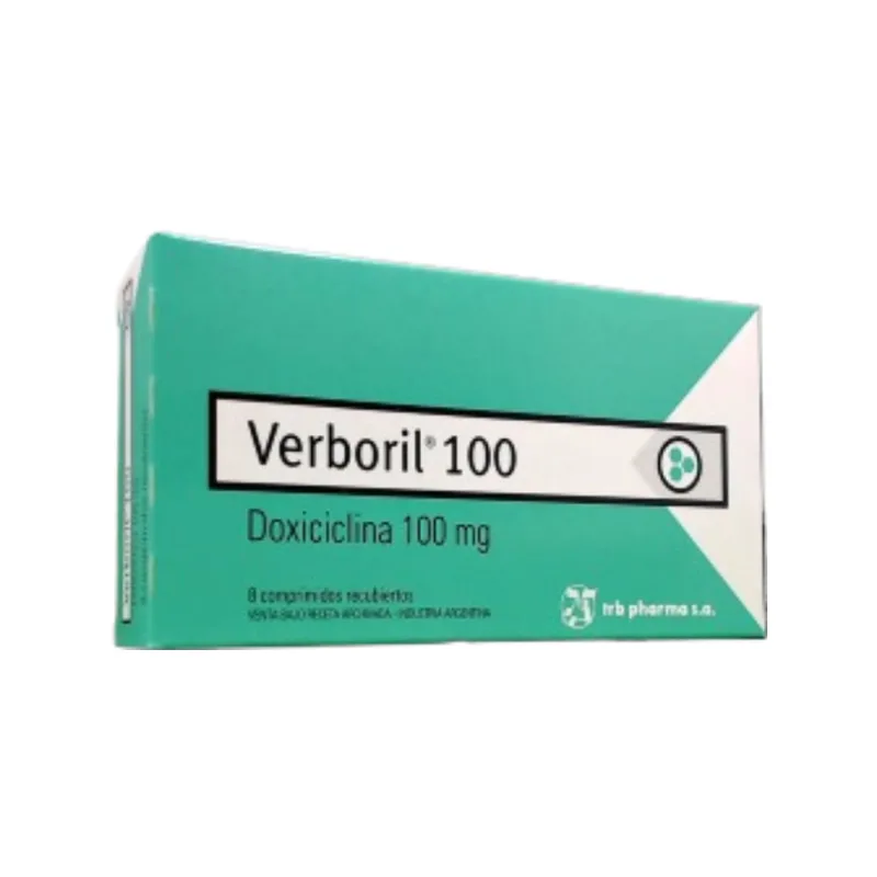 Verboril Doxiciclina 100 mg x 8 Comp Recubiertos