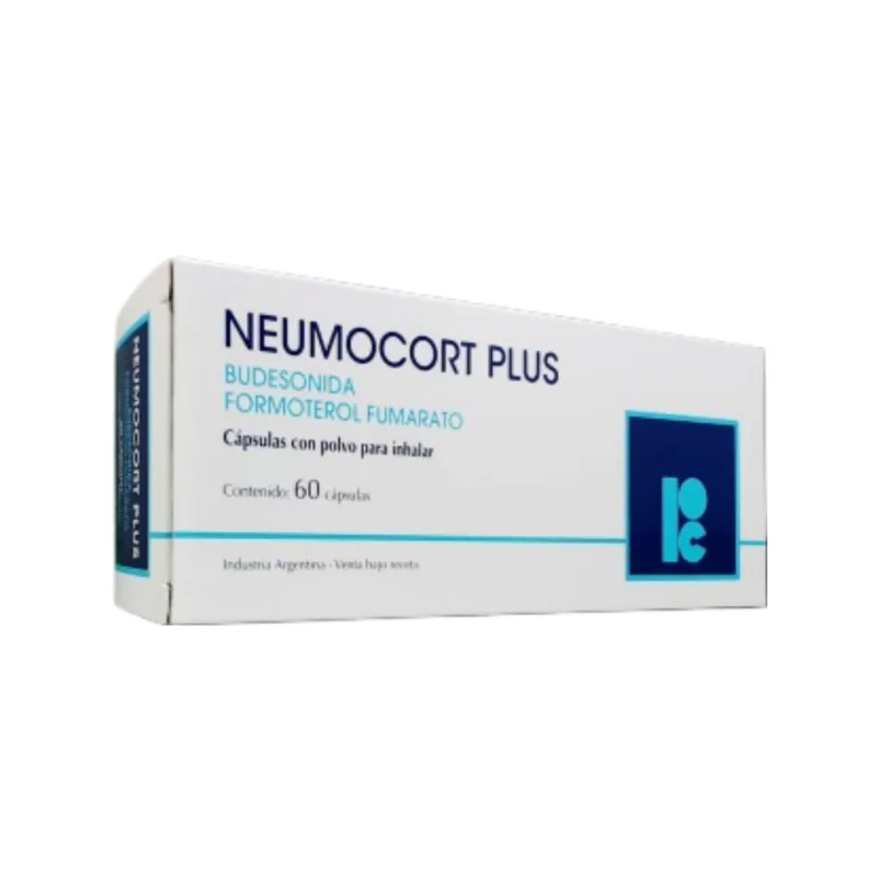 Neumocort Plus 200/6 mcg Budesonide + Formoterol x 60 Cáps
