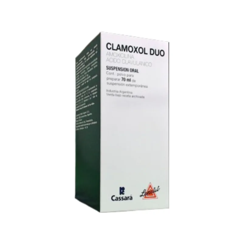 Clamoxol Duo Amoxicilina + Clavulánico, C. Suspensión x 70 ml