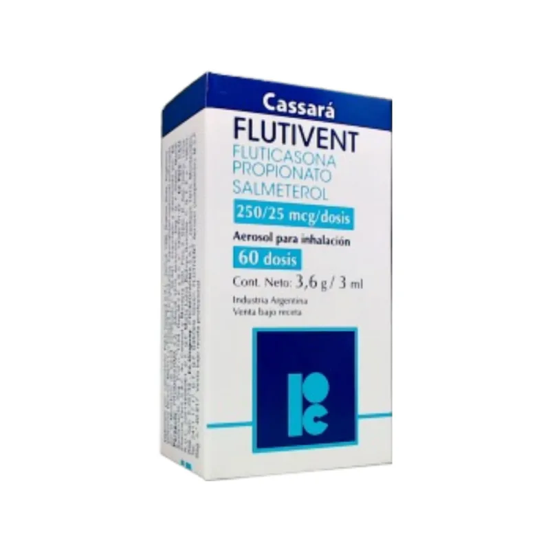 Flutivent HFA Fluticasona + Salmeterol 250/25 mcg x 60 Dosis