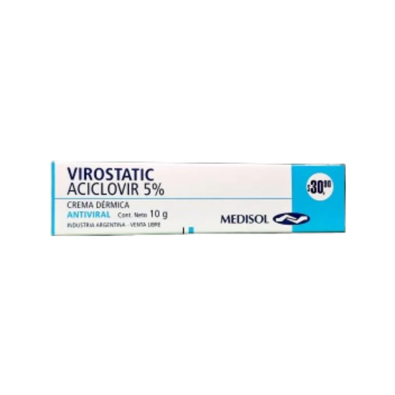 Virostatic 5% Aciclovir Crema Dermica x 10 g