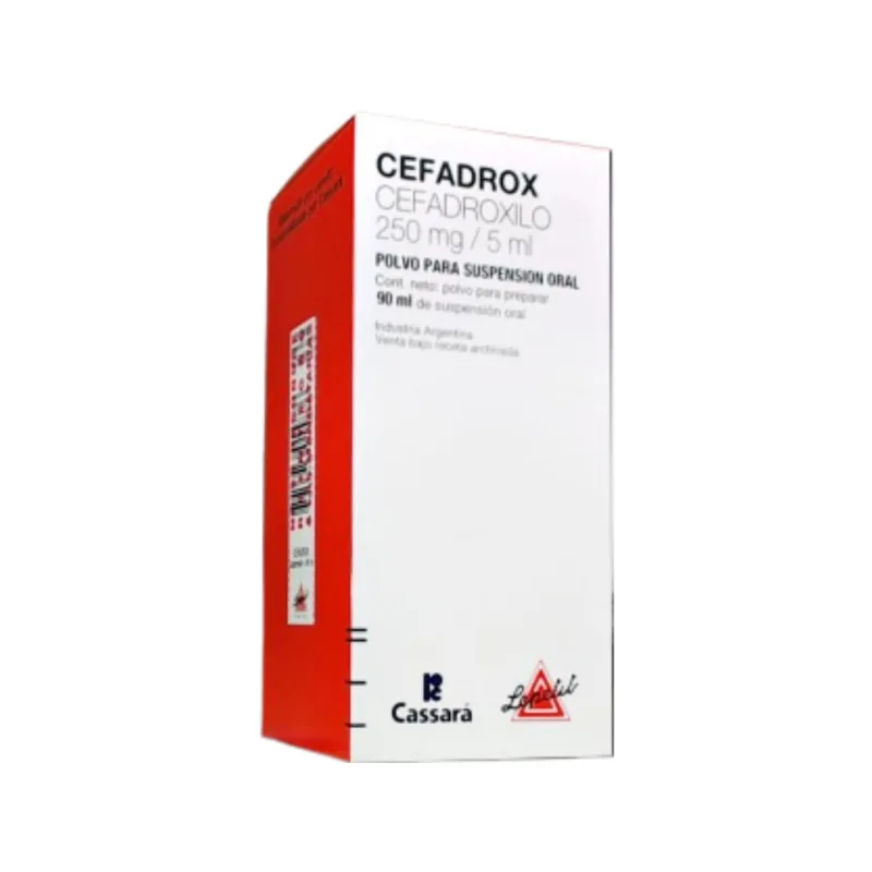Cefadrox 250 250 mg/5 ml Cefadroxilo Suspensión x 90 ml