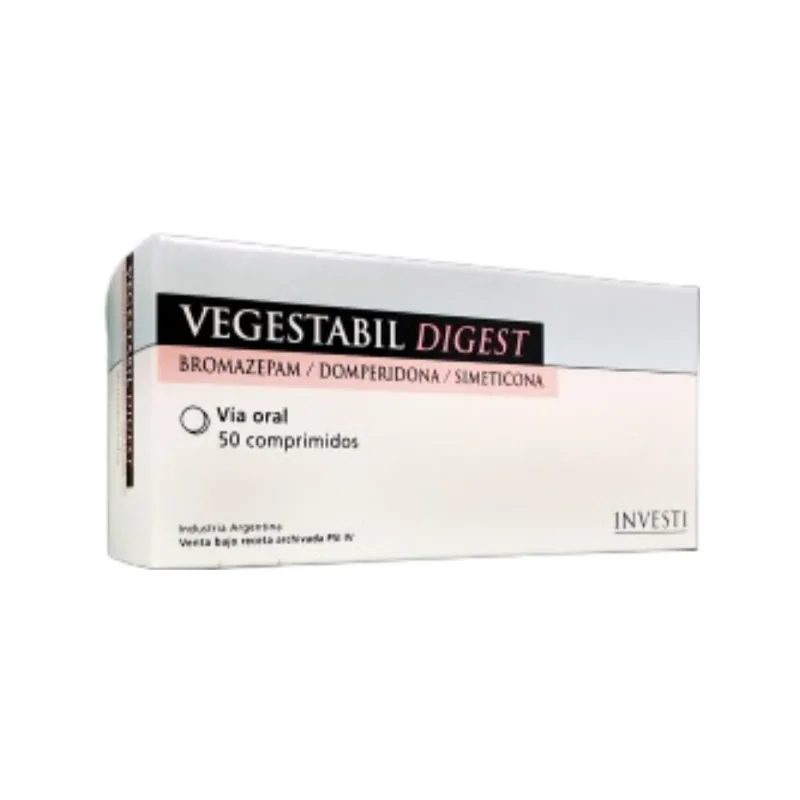 Vegestabil Digest Domperidona + Bromazepam + Asoc. x 50 Comp