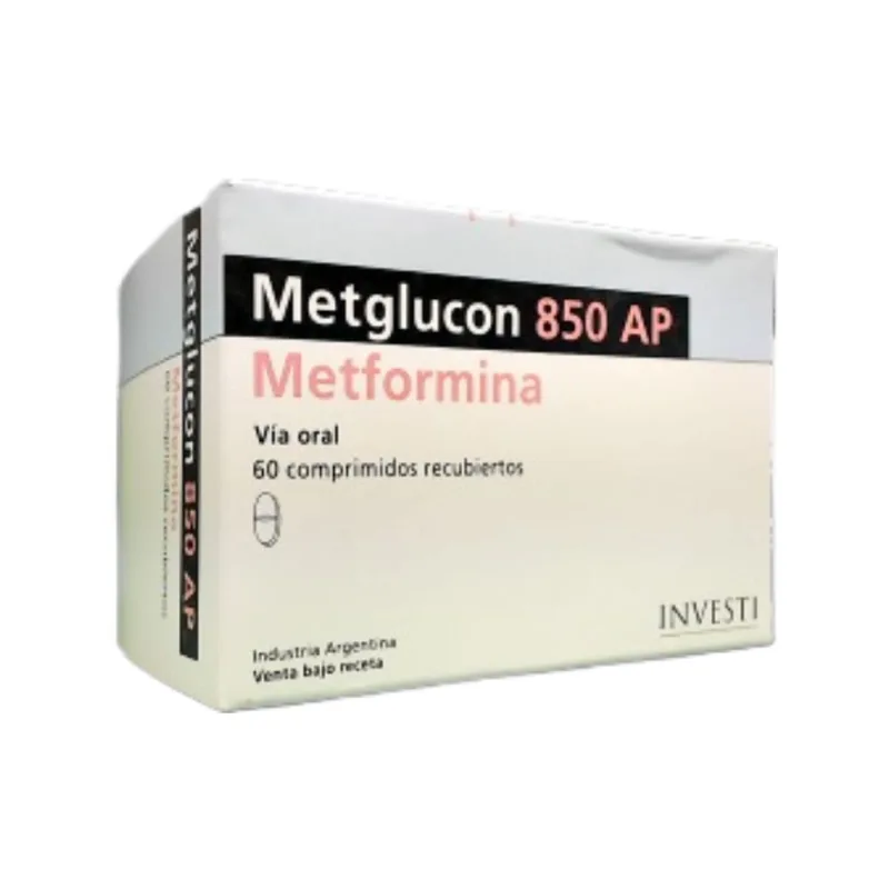 Metglucon Metformina 850 mg x 60 Comp Recubiertos