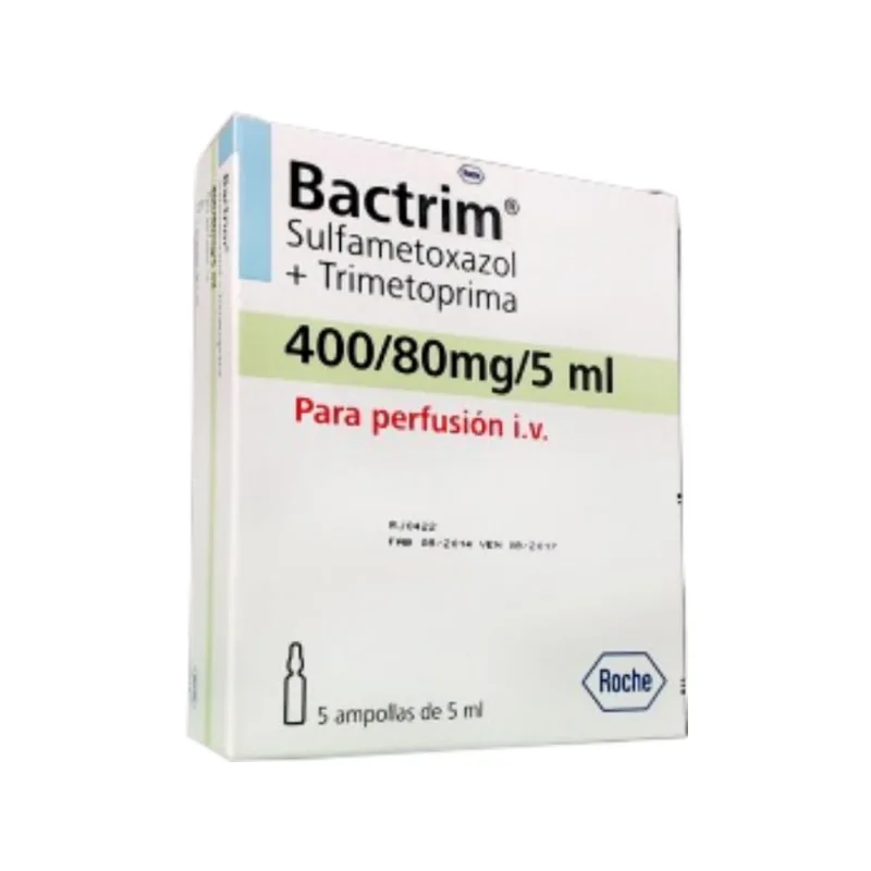 Bactrim Iv Sulfametoxazol + Trimetoprima Ampolla x 5 x 5 ml