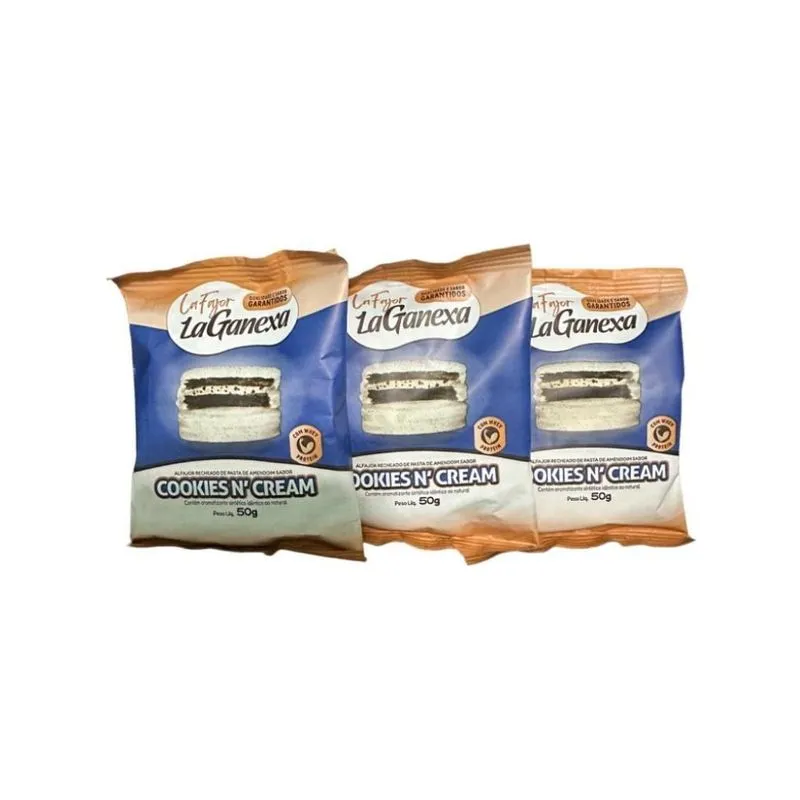 Kit 3 Biscoito La Fajor Whey Zero Glúten Cookies