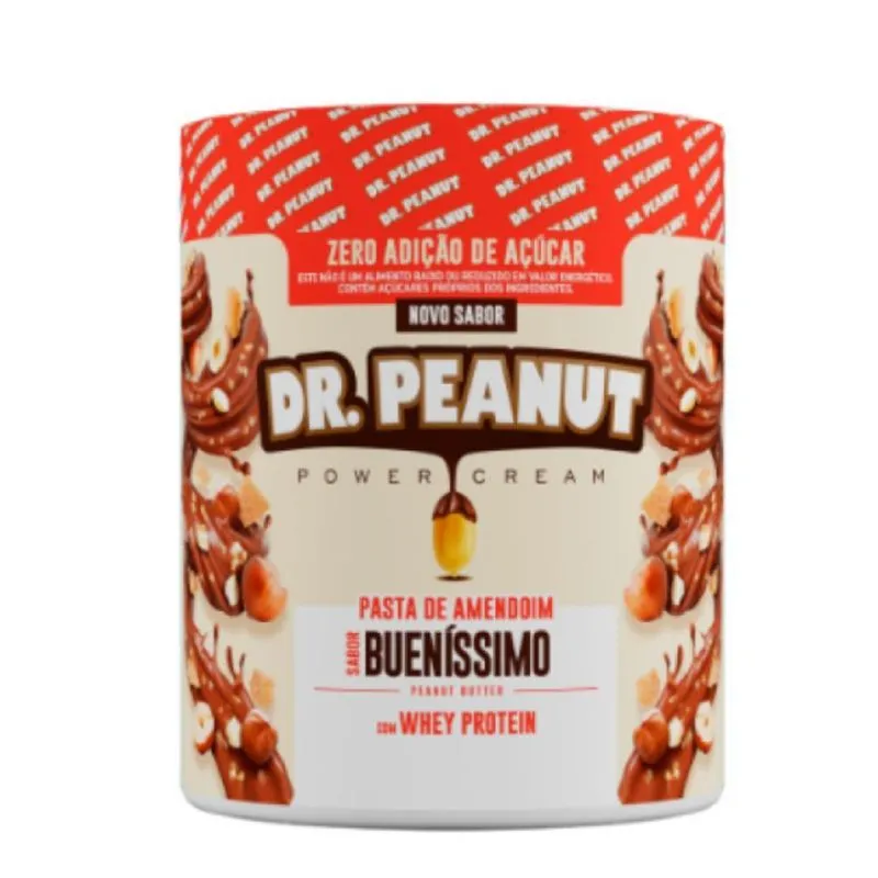 Pasta De Amendoim Dr Peanut 600g - Com Whey Protein Isolado