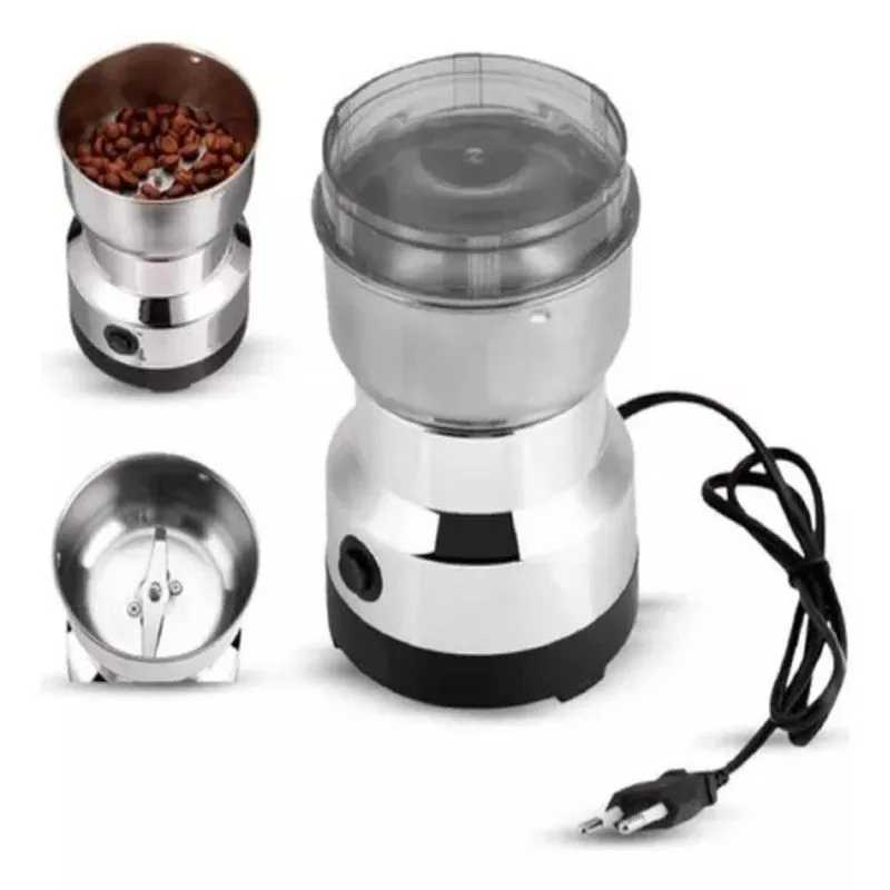 Moedor De Cafe Portatil Bivolt Triture Grãos Semente Pimenta
