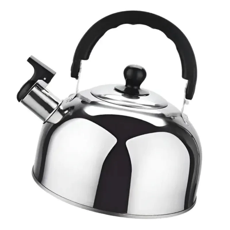 Chaleira De Aço Inox 1,5l Com Apito Bule Pra Café Chá E água