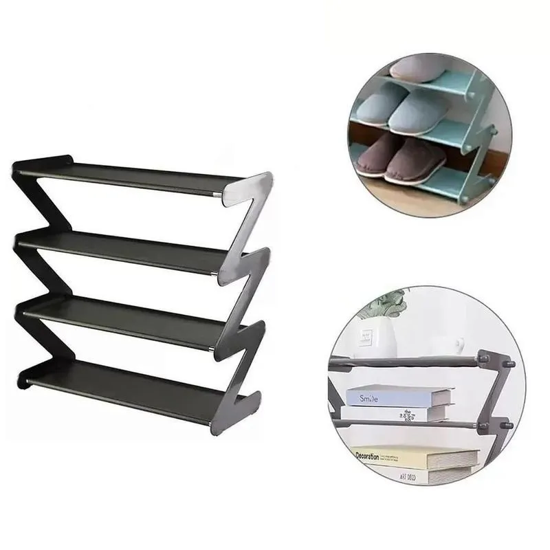 Sapateira Organizador Retro Reforçado 4 Prateleiras Porta