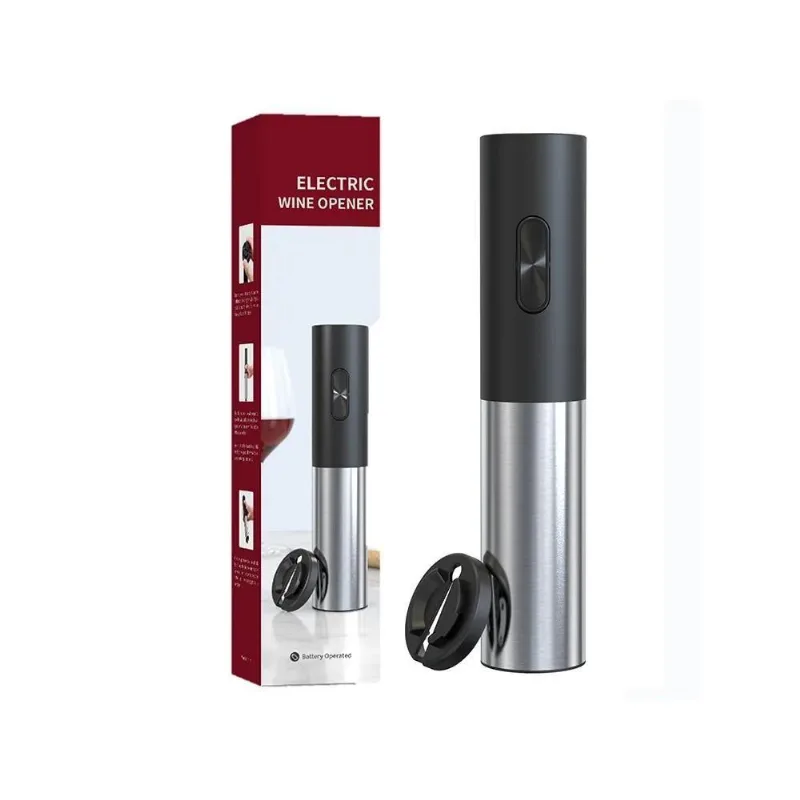 Saca Rolhas Eletrico Abridor Vinho Automático Cortador Lacre