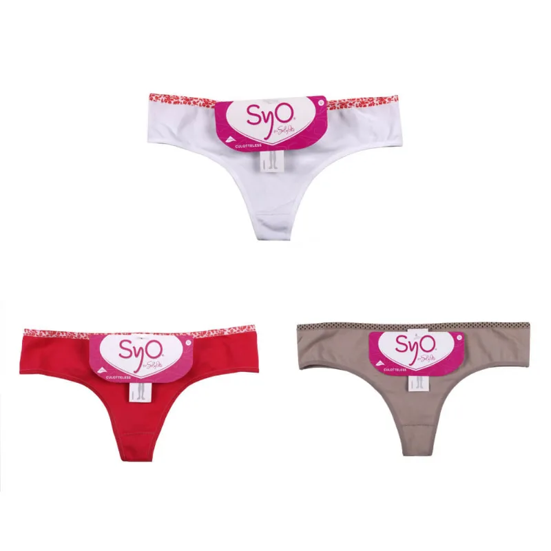 Culotte Algodón y Lycra Estampado Mujer x 1 Un Syo Culoteless Cintura Estampada Algodón Y Lycra X 1 U