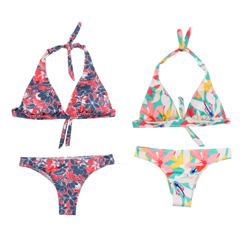 Bikini Mujer Halter Estampa Pv21