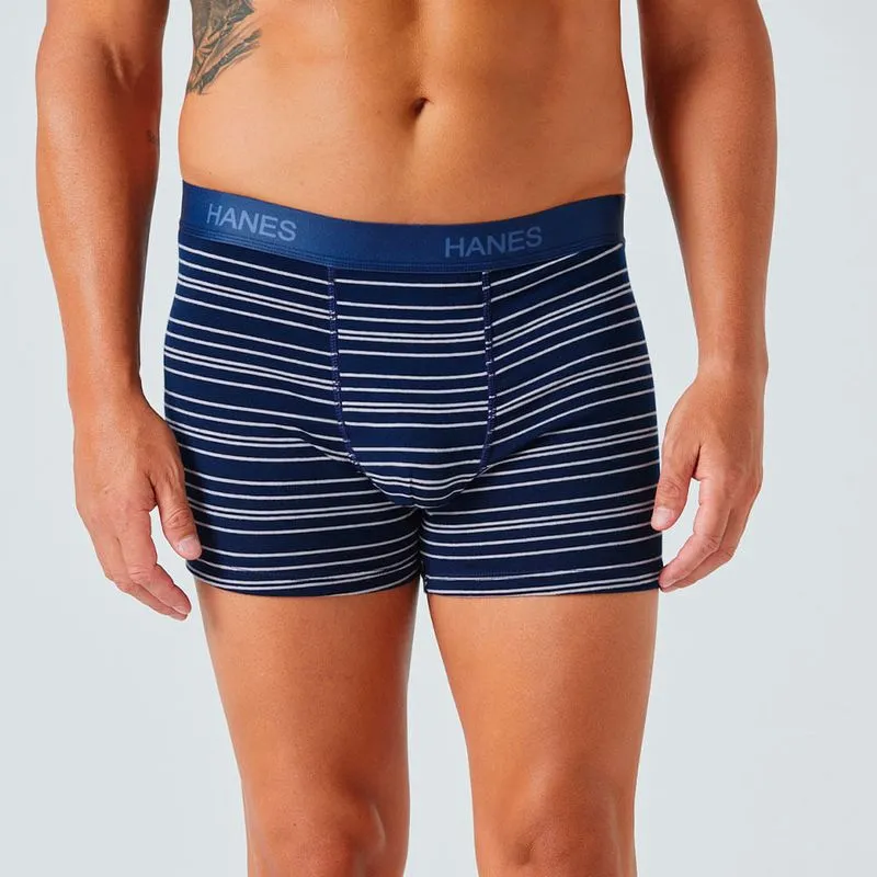Boxer Algodón Lycra Rayado Cintura Expuesta Hombre Hanes Hanes Boxer Algodón Lycra Rayado Cintura Expuesta 7111HA