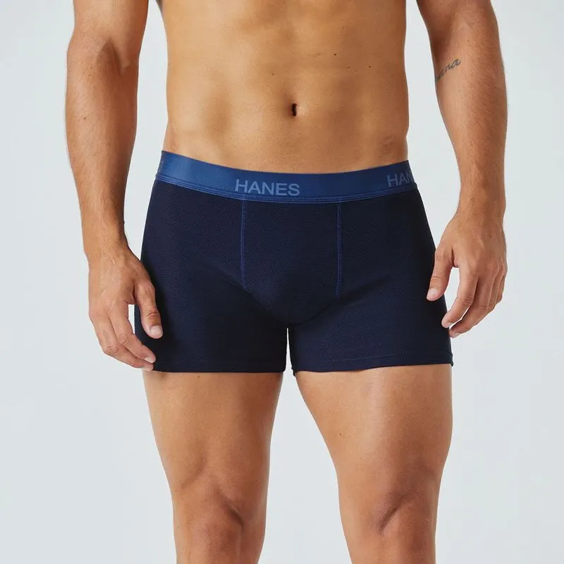 Boxer Microfibra Desagujada Cintura Expuesta Hombre Hanes Hanes Boxer Microfibra Desagujada Con Cintura Expuesta 7301HA