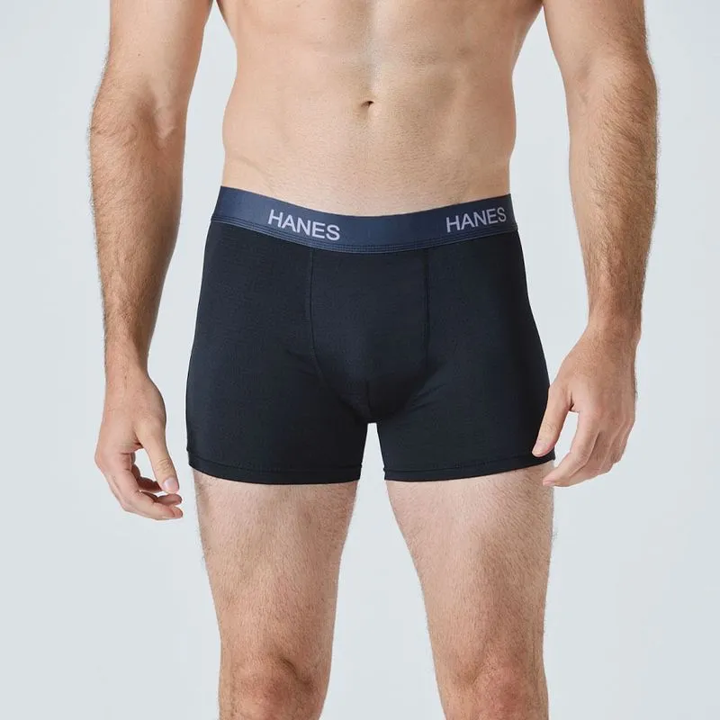 Boxer Microfibra Desagujada Cintura Expuesta Hombre Hanes Hanes Boxer Microfibra Desagujada Con Cintura Expuesta 7301HA