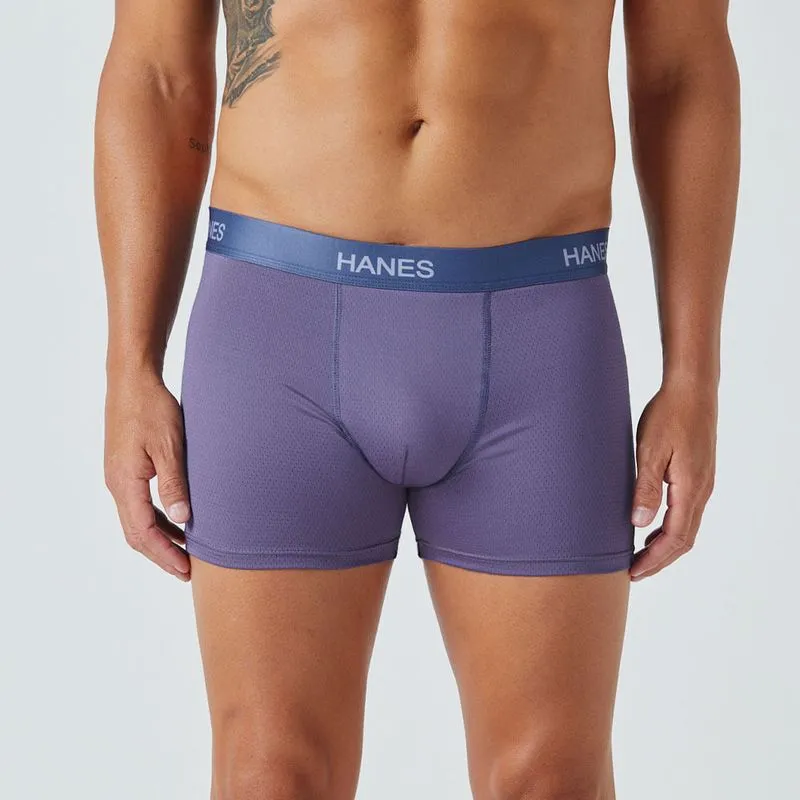 Boxer Microfibra Desagujada Cintura Expuesta Hombre Hanes Hanes Boxer Microfibra Desagujada Con Cintura Expuesta 7301HA