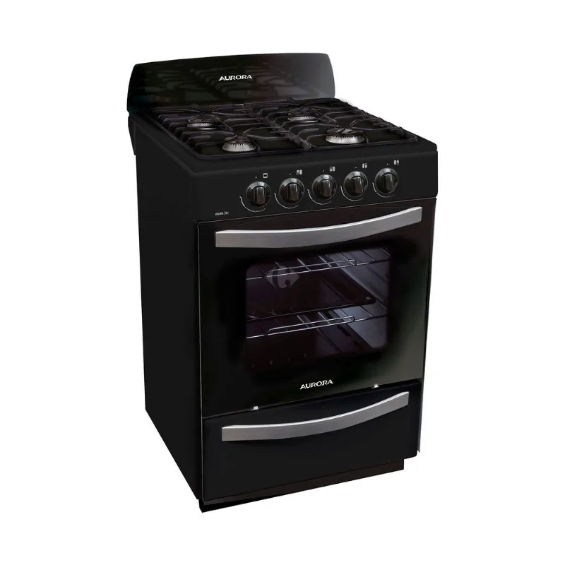 Cocina multigás Aurora 56 cm Argenta N3 negra