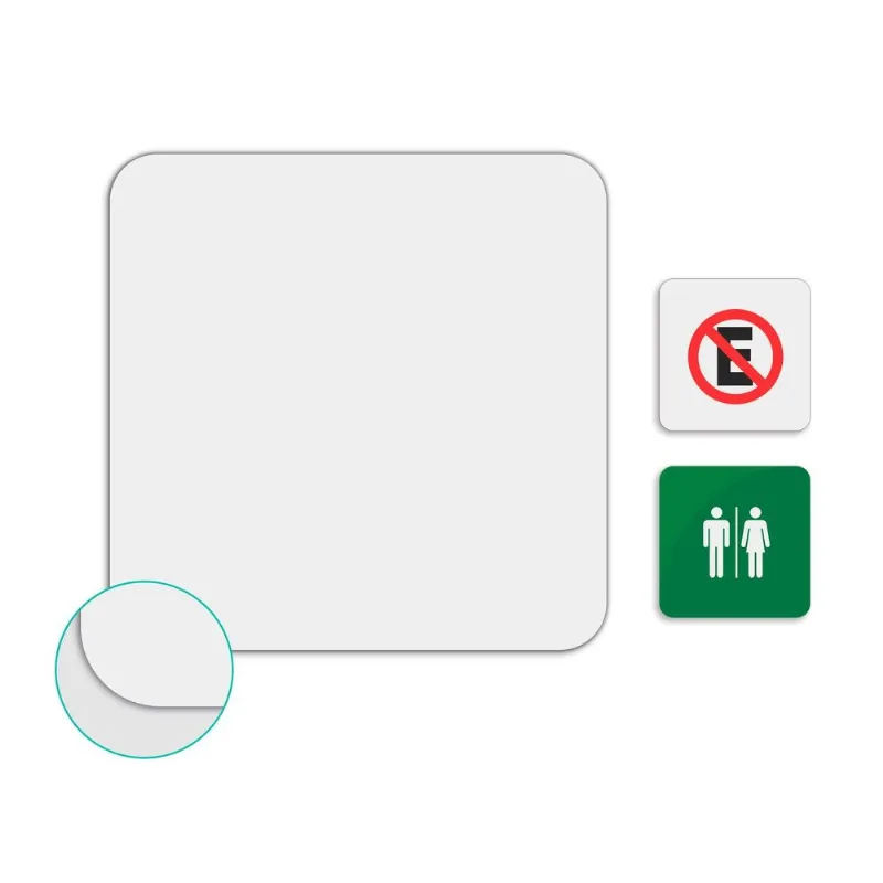Kit 5 Chapas Placas De Metal Sublimação 15x15cm - Branco