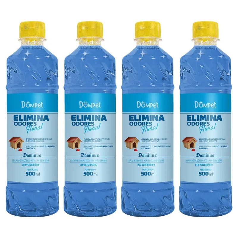 4x Eliminador De Odores Dompet 500ml - Floral