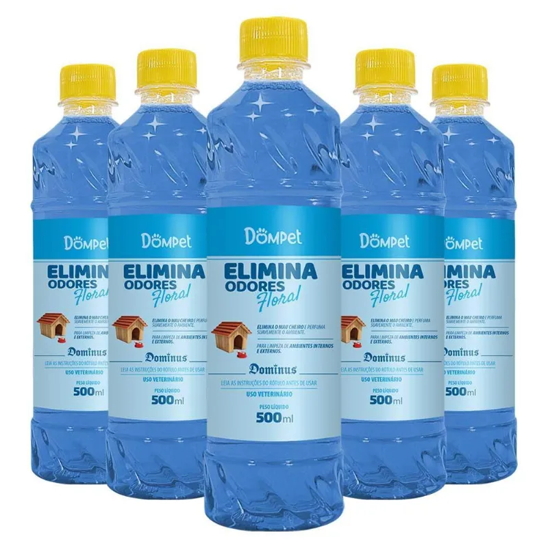 5x Eliminador De Odores Dompet 500ml - Floral