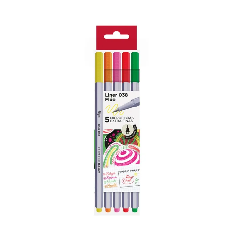 Microfibra Filgo liner 038 x 5 flúo