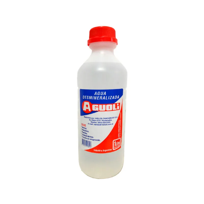 Agua Desmineralizada Aguoli 1 Lt Pead
