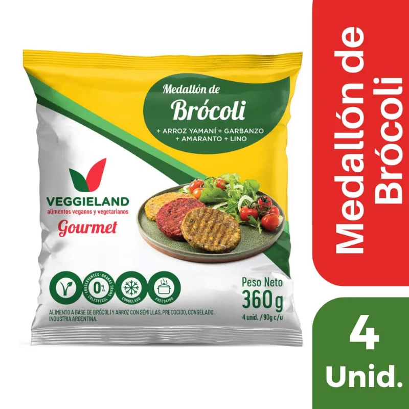 Medallón Veggieland De Brócoli Y Amaranto 360 Gr