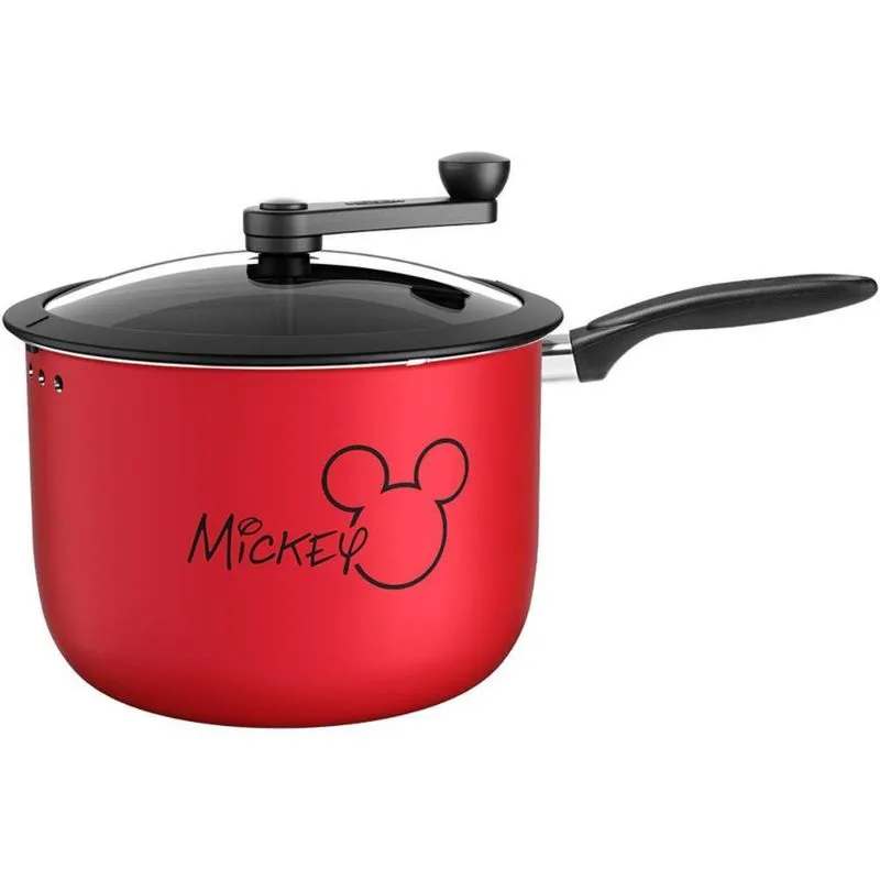 Pipoqueira Mickey Brinox Tampa De Vidro Pic Poc 22Cm 5,5L