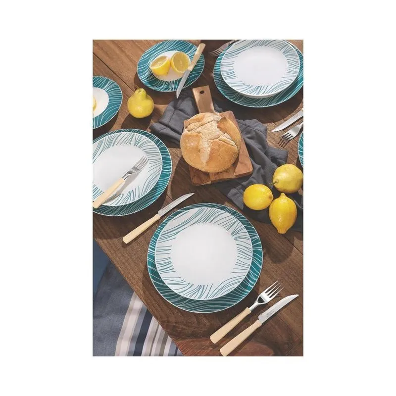 Prato Raso Porcelana Tramontina Decorada Clarice 25Cm