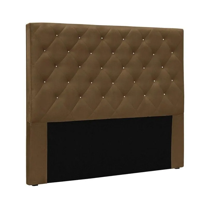 Cabeceira Cama Box Casal King Dora Estrutura MDF-MDP Suede Caramelo Loja Sheep