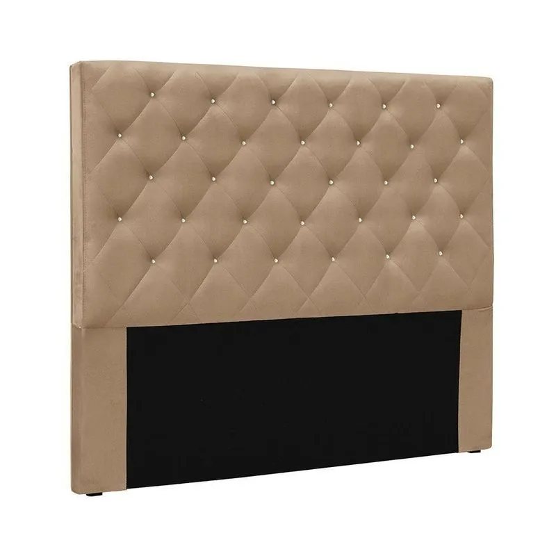 Cabeceira Dora Queen Fixação no Box Estrutura MDF-MDP Suede Creme Loja Sheep