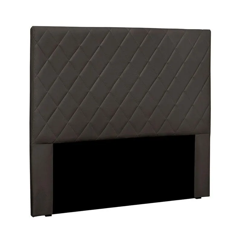 Cabeceira Estofada Tina Solteiro Fixação no Box MDF-MDP Suede Cinza Loja Sheep