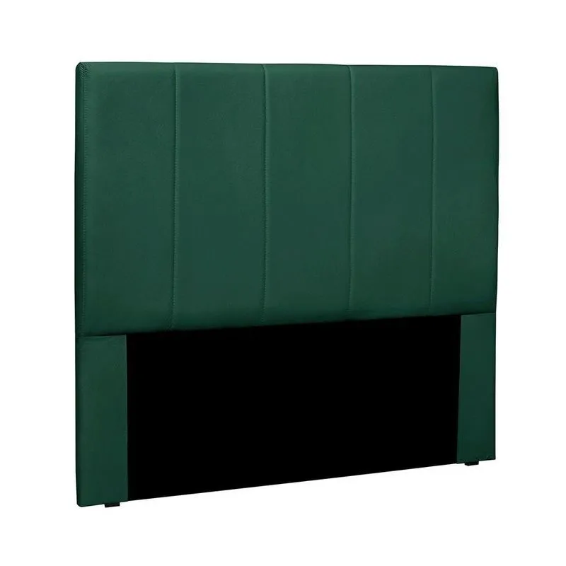 Cabeceira Solteiro Anya para Cama Box MDF Estofada Veludo Verde Escuro Loja Sheep