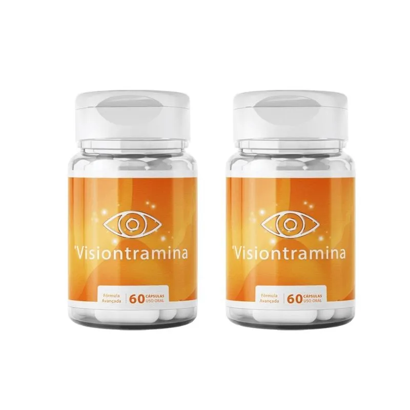 02 Visiontramina 120 Caps- Tecnologia Que Melhora Sua Visão
